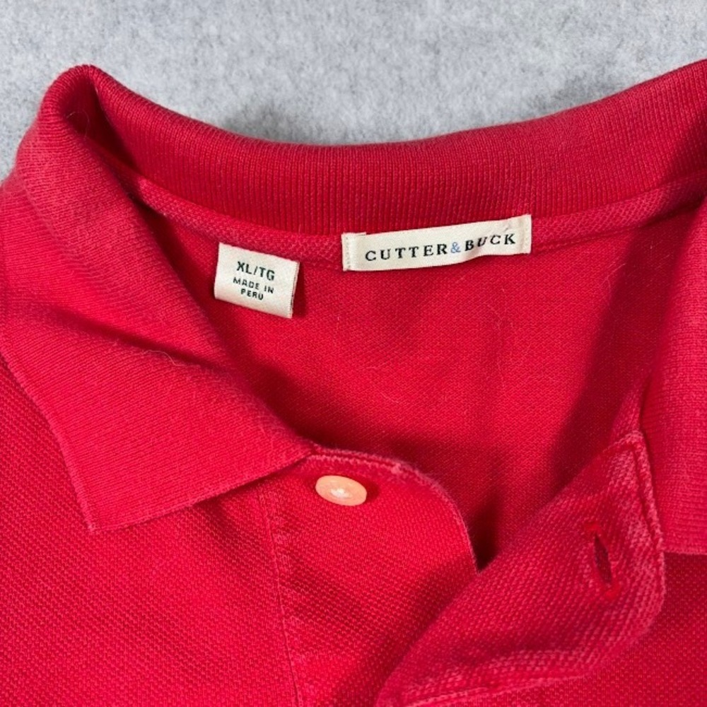 Cutter & Buck‎ Polo Shirt Mens XL Red Solid Georgia Bulldogs Embroidered Logo - Picture 3 of 7